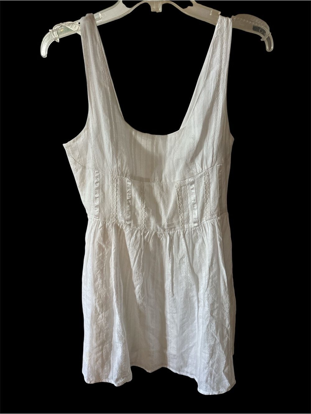 Princess Polly White Sleeveless Mini Dress